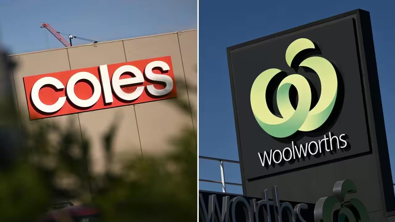 Woolworths and Coles